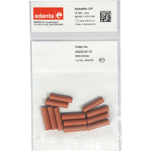 Alphaflex Pack of 12 pieces unmounted, brown, figure 114, 22 mm, ISO 060