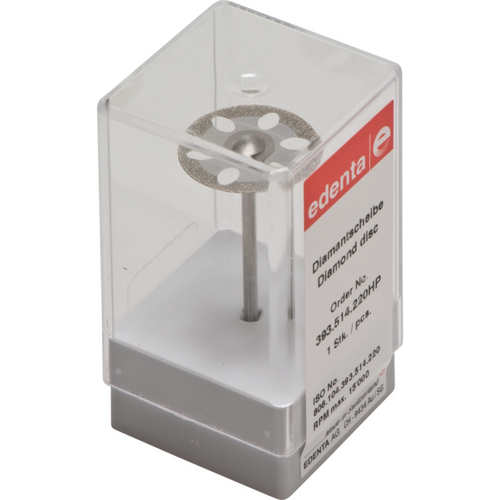 Diamond disk 393 piece oval perforated, red fine, HP, figure 393, 0.15 mm, ISO 220