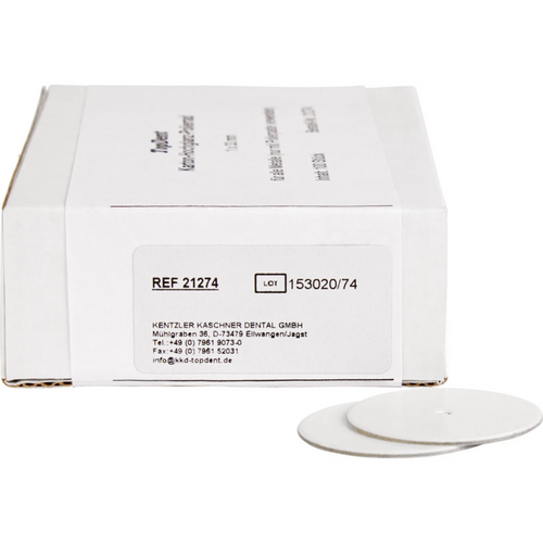 TOPDENT cardboard high-gloss polishing discs Pack of 100 pieces, wheel, Ø 33 mm