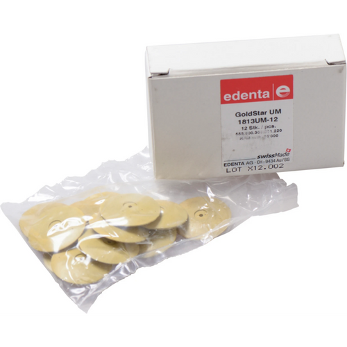 Goldstar Pack of 12 pieces unmounted, yellow, figure 303, 3 mm, ISO 220