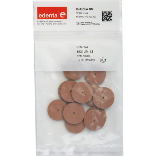 Goldstar Pack of 12 pieces unmounted, pink, figure 372, 3 mm, ISO 220