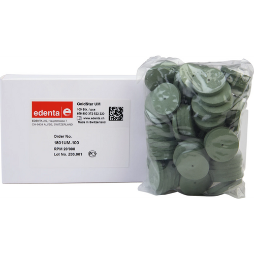 Goldstar Pack of 100 pieces unmounted, green, figure 372, 3 mm, ISO 220