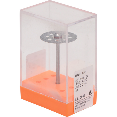 Diamond wheels 932D piece red fine, HP, figure 350, 0.25 mm, ISO 220