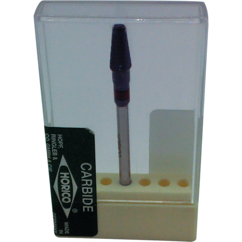 Carbide milling cutter 198 piece black coated, cross serration, red fine, HP, figure S198, 9 mm, ISO 040