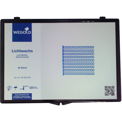 Light wax profiles Pack of 45 perforated tape retentions