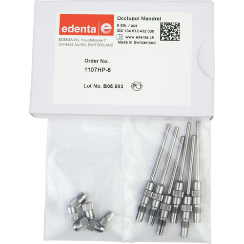Occlupol Mandrelle Pack of 6 pieces HP, 22 mm, ISO 030