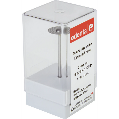 Diamond disk 505 piece spiral yellow superfine, HP, figure 505, 0.12 mm, ISO 160