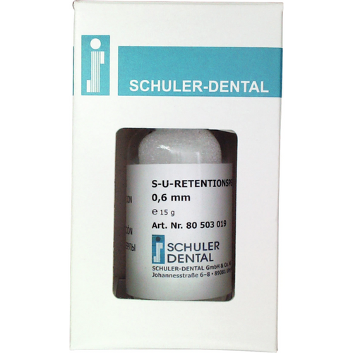 S-U retention beads Pack of 15 g retention beads Ø 0.6 mm