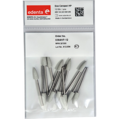 Exa Cerapol Pack of 12 pieces light gray, HP, figure 243, 15.5 mm, ISO 055