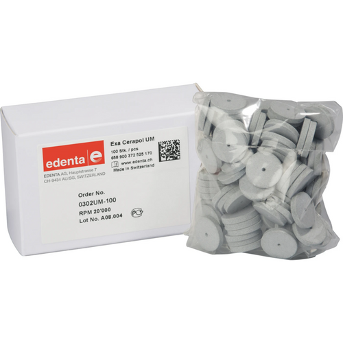 Exa Cerapol Pack of 100 pieces unmounted, light gray, figure 372, 3 mm, ISO 170