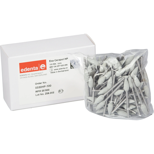 Exa Cerapol Pack of 100 pieces light gray, HP, figure 257, 16.3 mm, ISO 055