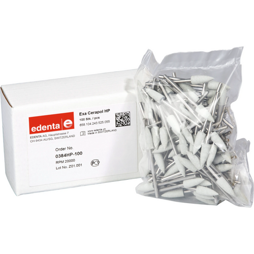 Exa Cerapol Pack of 100 pieces light gray, HP, figure 243, 15.5 mm, ISO 055