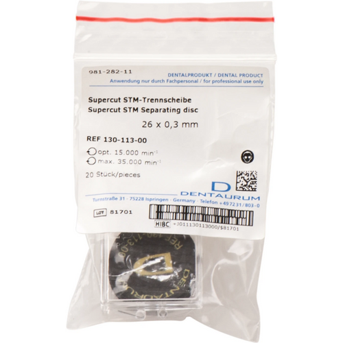 Supercut STM cut-off wheels Pack of 20 pieces STM, brown, Ø 26 mm x 0.30 mm
