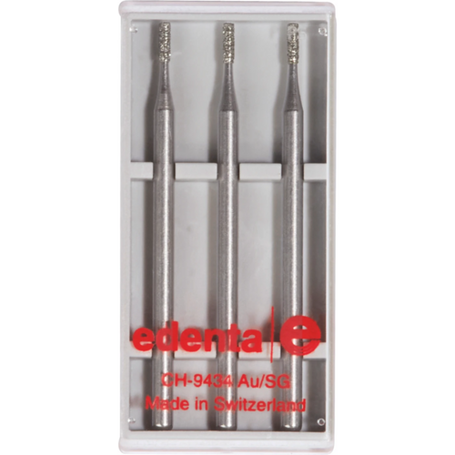 Diamonds 835 Pack of 3 pieces Standard, HP, Figure 109 Cylinder flat, 4 mm, ISO 012