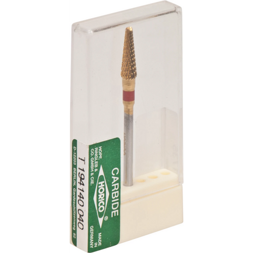 Carbide milling cutter 194 piece titanium nitride coated, cross serration, red fine, HP, figure T194, 13 mm, ISO 040