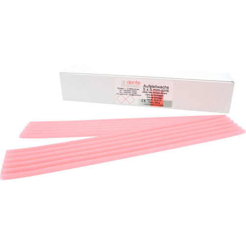 Set-up wax Pack of 220 g Stripes 5 x 5 mm, light pink