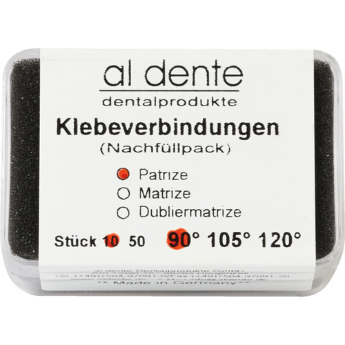 Adhesive bonds Pack of 10 pieces small, 90°