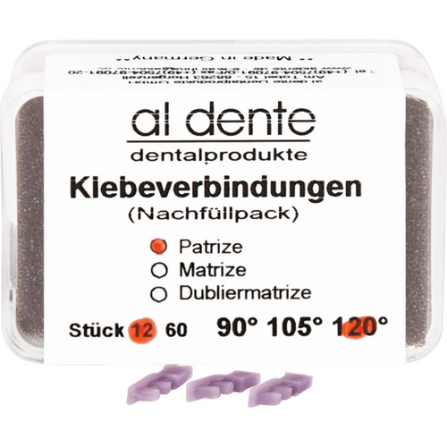 Adhesive bonds Pack of 10 small, 120°