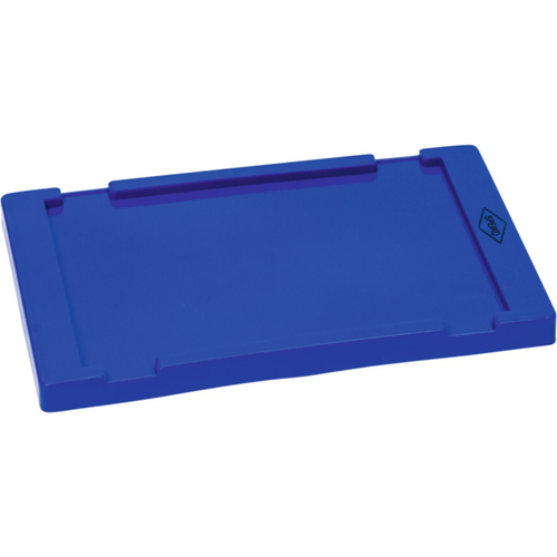 Laboratory container piece lid blue size 2