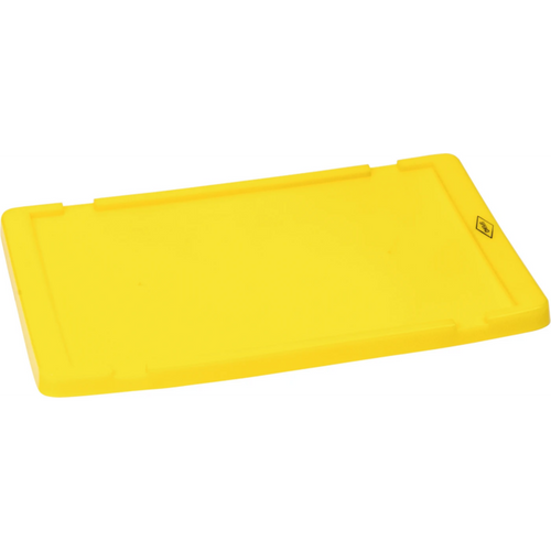 Laboratory container piece lid yellow size 3