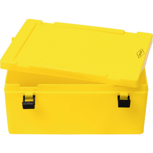 Laboratory container Units Container and lid yellow Size 2