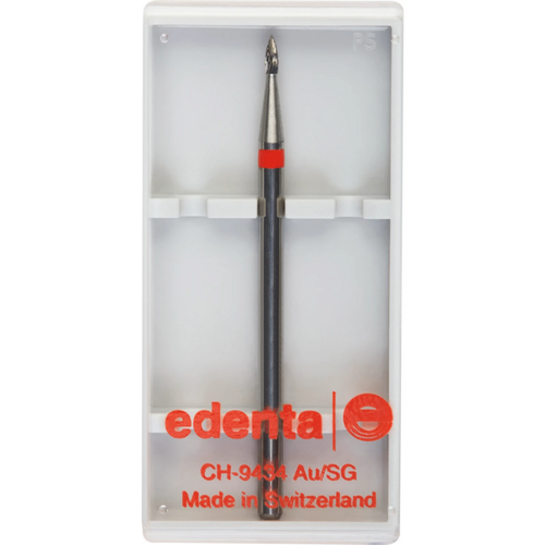 Carbide milling cutter, ground 20 Piece cross serration, red fine, HP, figure 257, 3.5 mm, ISO 012