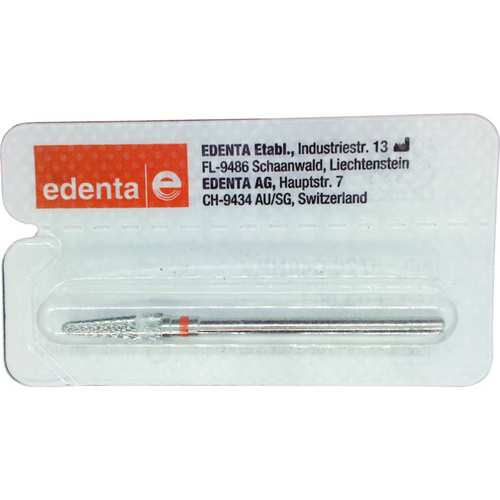 Carbide milling cutter, ground 20 Piece cross serration, red fine, HP, figure 194, 14 mm, ISO 040