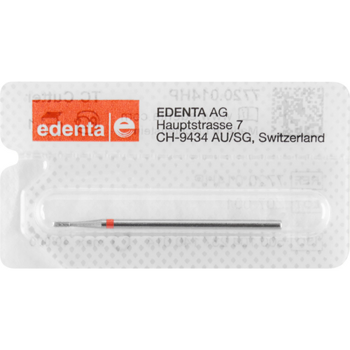 Carbide milling cutter, ground 20 Piece Cross serration, red fine, HP, Figure 237, 3 mm, ISO 014