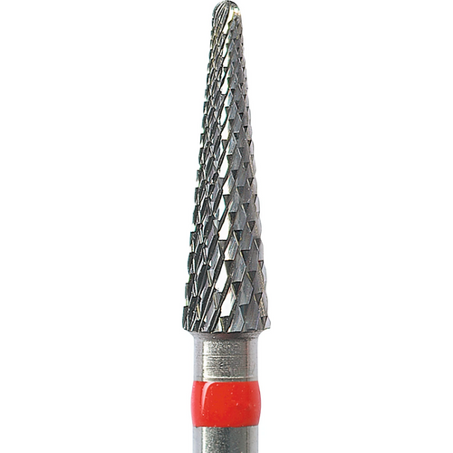 Carbide milling cutter, ground 20 Piece Cross serration, red fine, HP, Figure 194, 11.5 mm, ISO 031