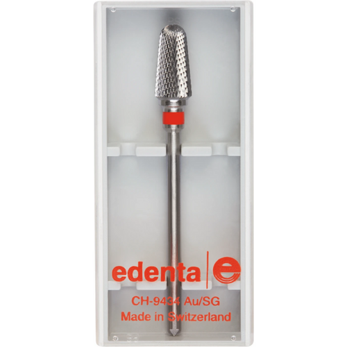 Carbide milling cutter, ground 20 Piece Cross serration, red fine, HP, Figure 263, 12 mm, ISO 060