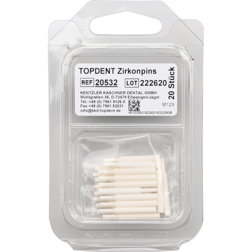 Zirconium firing tray Pack of 20 holding pins