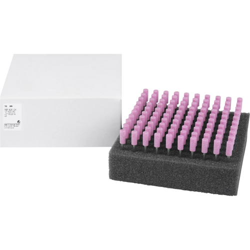 Ceramic grinder 732 Pack of 100 pieces pink coarse, HP, figure 107, 12.5 mm, ISO 050
