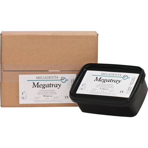 MEGATRAY spoon plates Pack of 100 pieces upper jaw, transparent