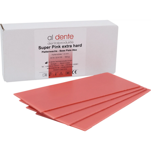 Set-up plate wax Pack of 500 g pink super hard