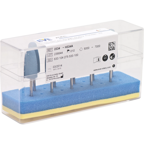 EVE ACRYL Pack of 10 pieces blue, coarse H334A