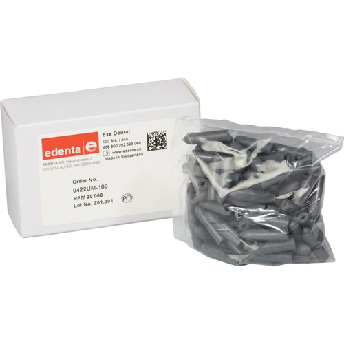 Exa Dental Pack of 100 pieces unmounted, black coarse, figure 292, 23 mm, ISO 060