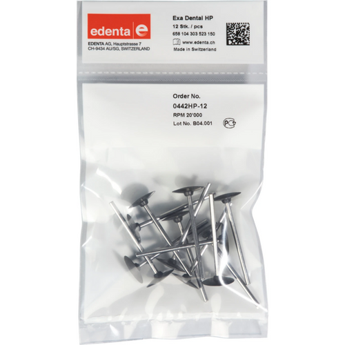 Exa Dental Pack of 12 pieces black coarse, HP, figure 303, 2.5 mm, ISO 150