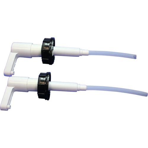 Dosing pump piece with cover (black), component A+B