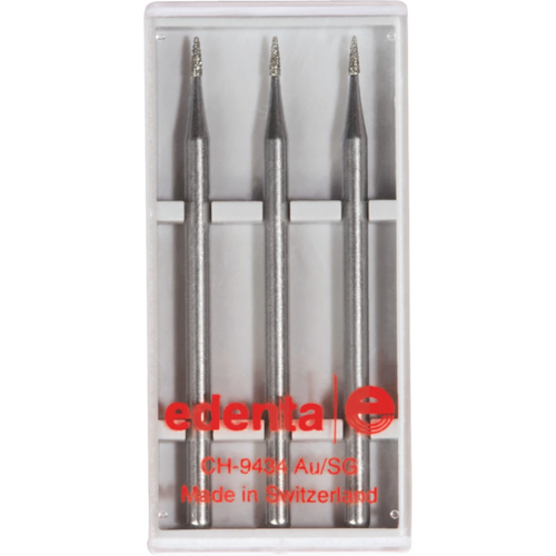 Diamonds 860 Pack of 3 standard, HP, figure 247 flame, 4 mm, ISO 010