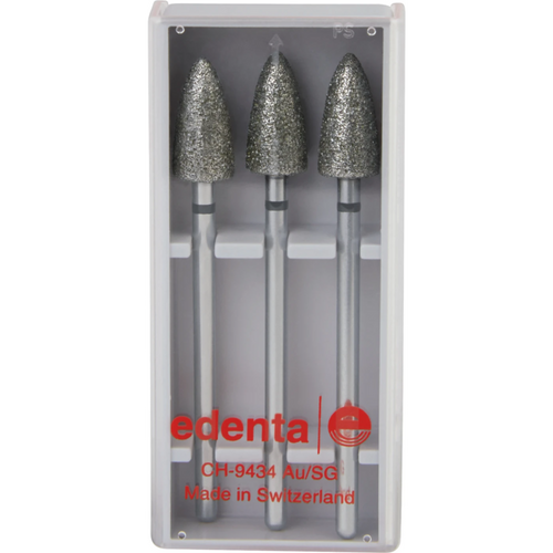 Diamonds 860 Pack of 3 pieces black super coarse, HP, figure 247 flame, 12.5 mm, ISO 060