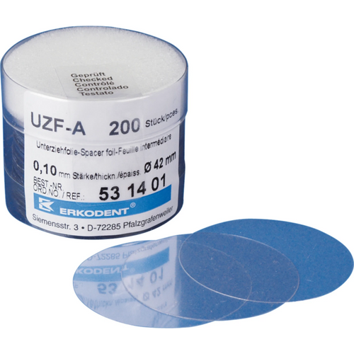 Erkolen UZF-A Pack of 200 pieces Ø 42 mm, thickness 0.1 mm