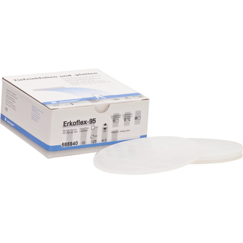 Erkoflex 95 Pack of 10 pieces transparent, Ø 125 mm, thickness 4 mm
