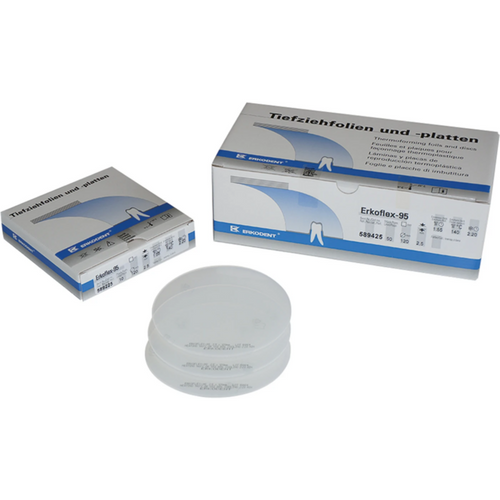 Erkoflex 95 Pack of 10 pieces transparent, 125 x 125 mm, thickness 1.5 mm