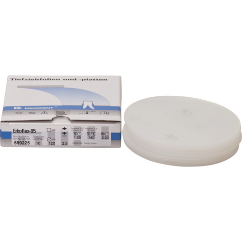 Erkoflex 95 Pack of 10 pieces transparent, Ø 120 mm, thickness 2.5 mm