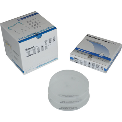 Erkolen Pack of 20 pieces transparent, 125 x 125 mm, thickness 0.7 mm