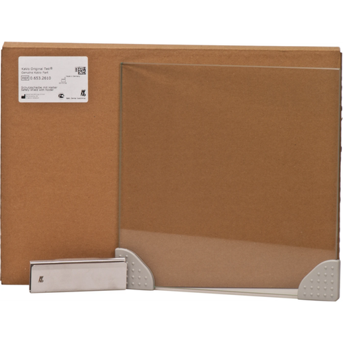 Protective screen Piece 220 x 220 mm with holder, for EWL 382, 383, 384, 385