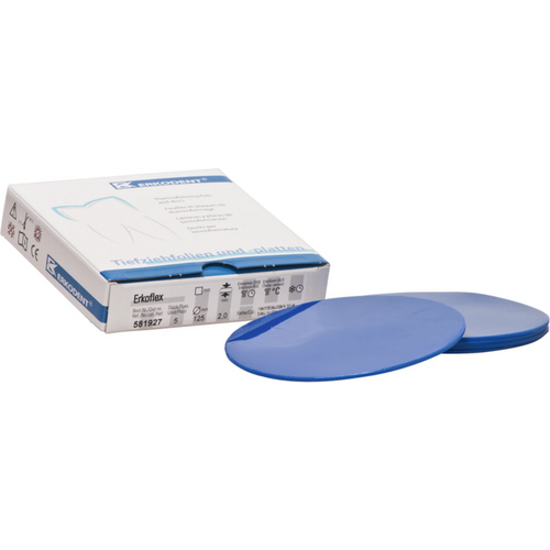 Erkoflex-color Pack of 5 pieces 125 mm, thickness 2 mm, midnight blue