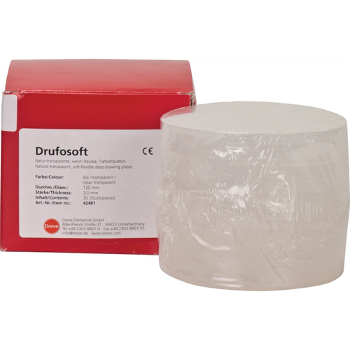 Drufosoft® Pack of 30 pieces Ø 120 mm, thickness 3 mm