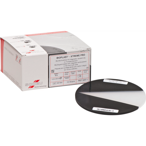 BIOPLAST® XTREME Pack of 10 pieces black, Ø 125 mm, thickness 4 mm