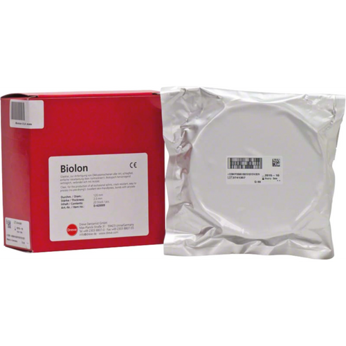 Biolon Pack of 20 pieces clear-transparent, Ø 120 mm, thickness 2 mm